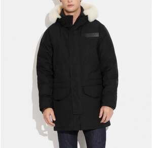 Coach Men's 3 in 1 Parka with Shearling -